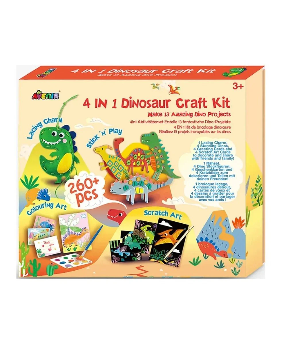 Avenir 4 in1 Dinosaur Craft Kit AVCH221773 - Image 3