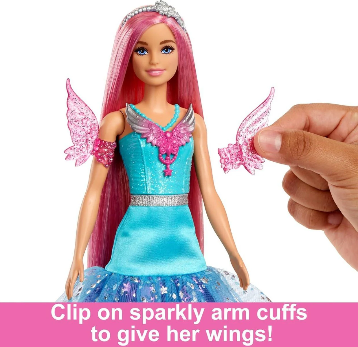 Barbie A Touch of Magic Malibu Doll with Two Fairytale Pets HLC32 - Image 4