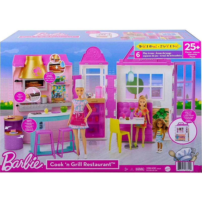 Barbie Cook n Grill Restaurant Playset GXY72 - Image 6