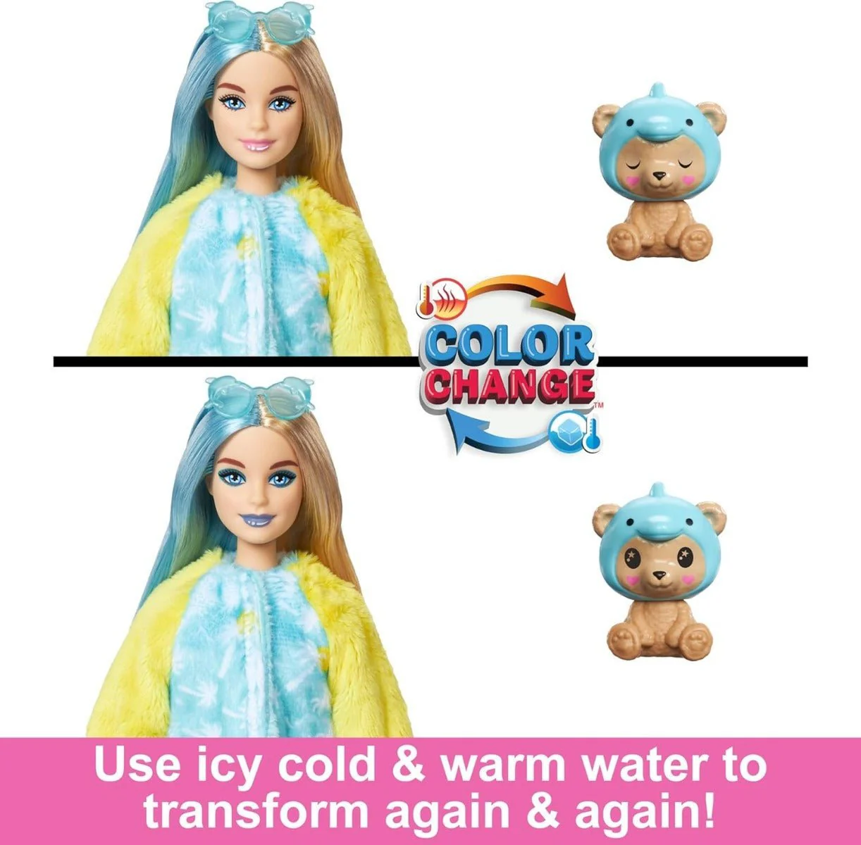 Barbie Cutie Reveal Costume Doll - Teddy in Dolphin HRK25 - Image 4