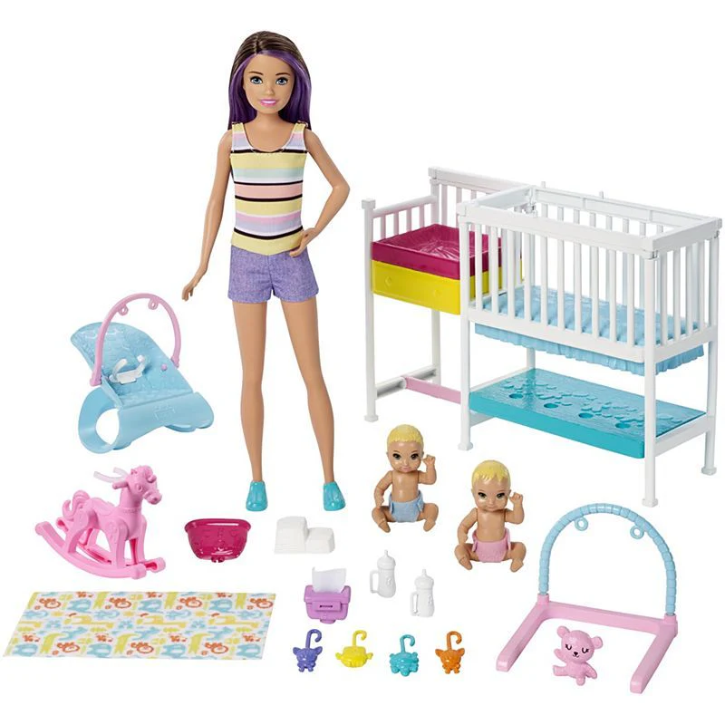 Barbie Skipper Babysitters Inc. Nap n Nurture Nursery Dolls GFL38 - Image 11