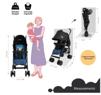 Batman Buggy Stroller B818B-C - Image 3