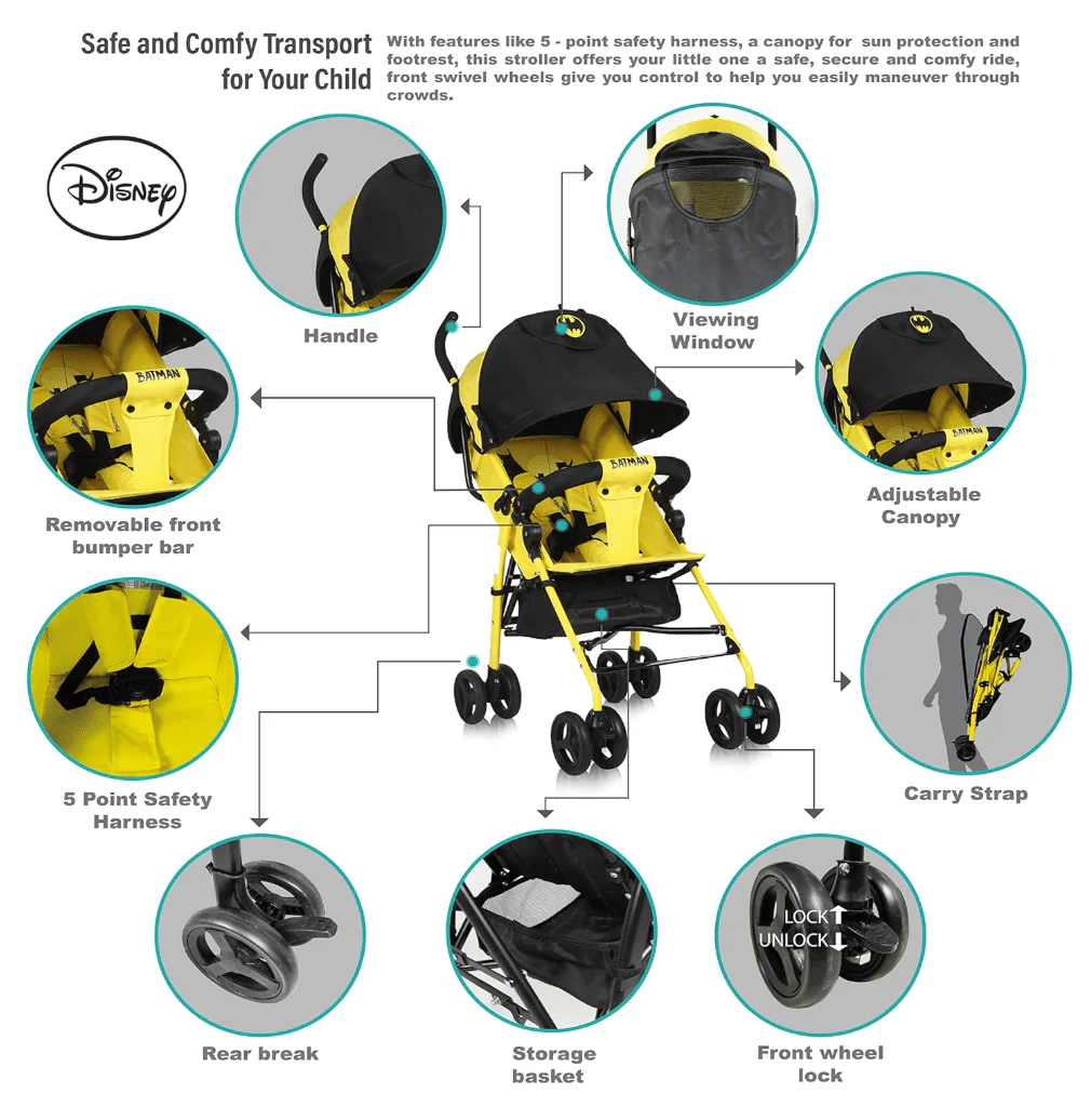 Batman Buggy Stroller B801C - Image 2