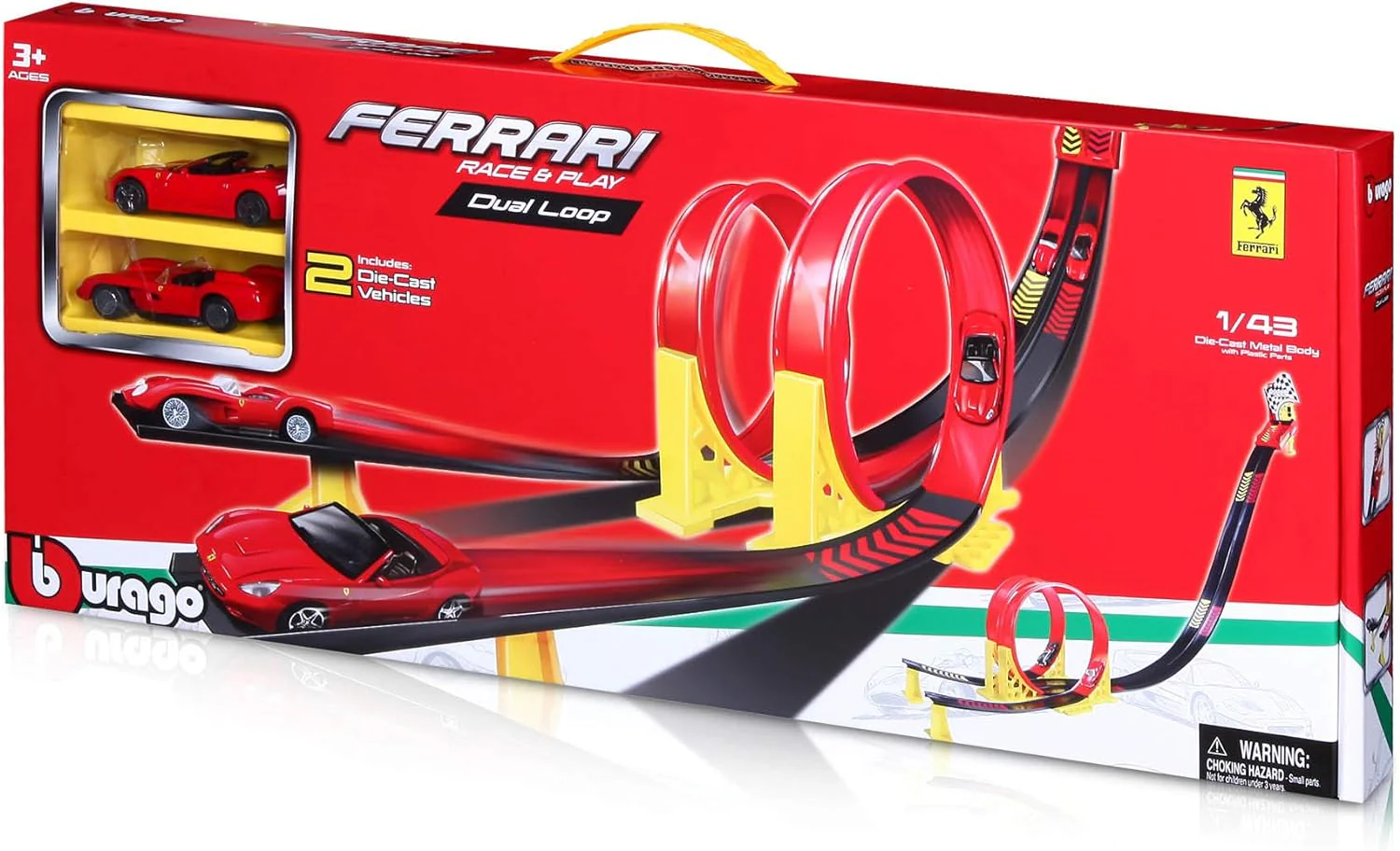BBurago Ferrari Race And Play Dual Loop Playset - Image 5