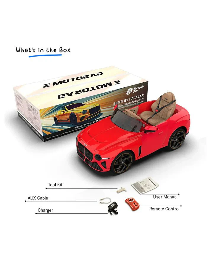 Bentley Bacalar Ride On 12V Red SMB1008 - Image 8