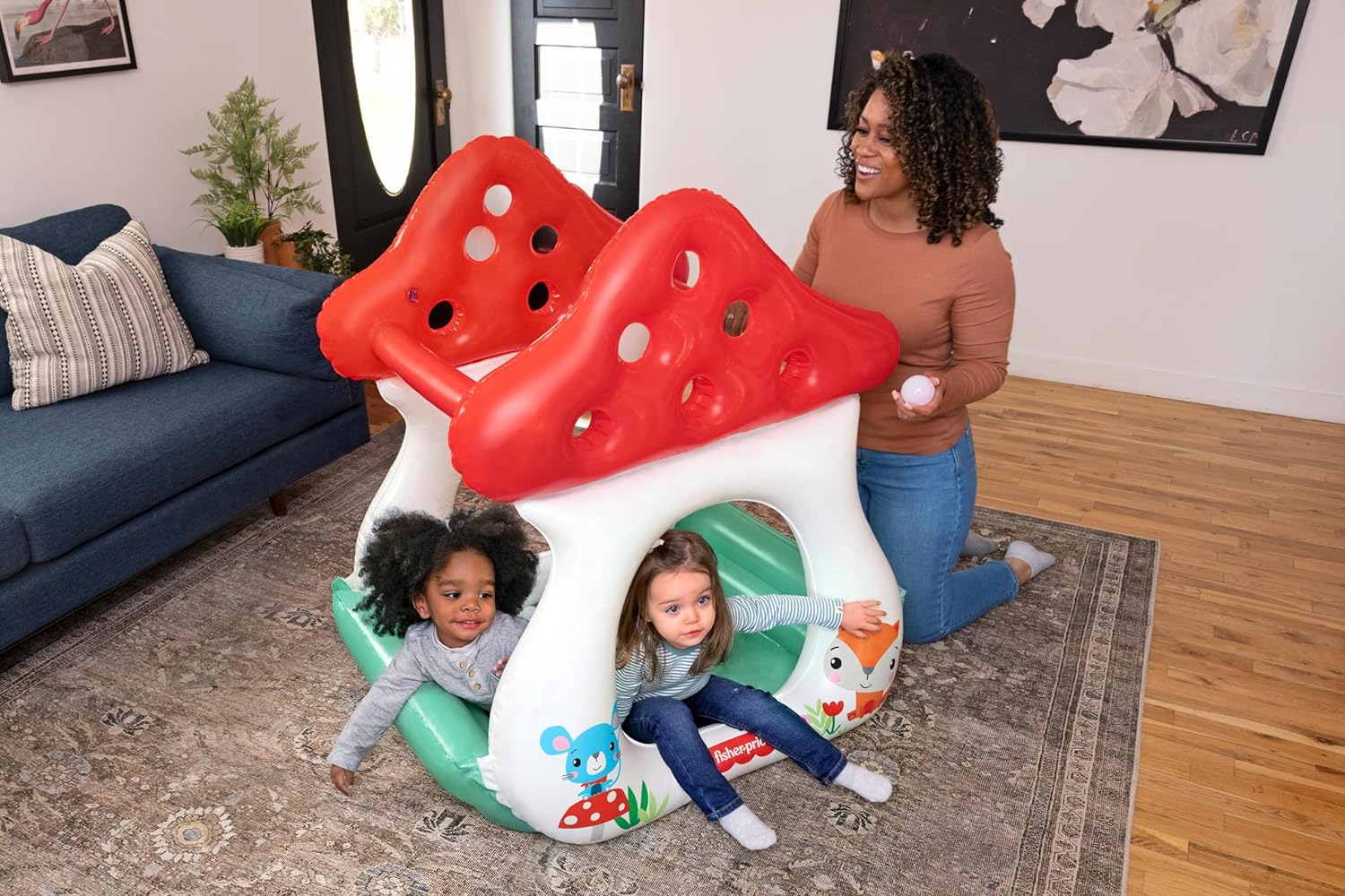 Bestway Fisher-Price Merry Mushroom Ball Pit 107 x 97 x 110cm 93570 - Image 9