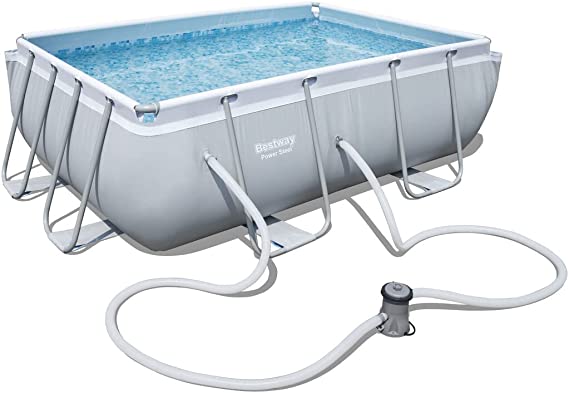 Bestway Power Steel Rectangular Frame Pool 2.82mx1.96mx84cm 56629