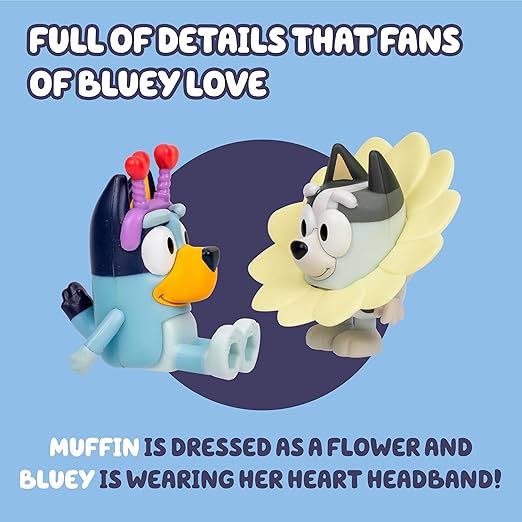Bluey S13 Figure 2Pk Spring Time Bluey & Muffin 18913 - Image 4