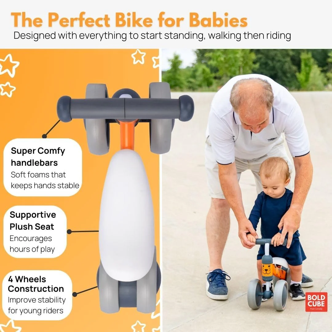 BOLDCUBE Baby Balance Bike Ladybird (Red) - Image 7