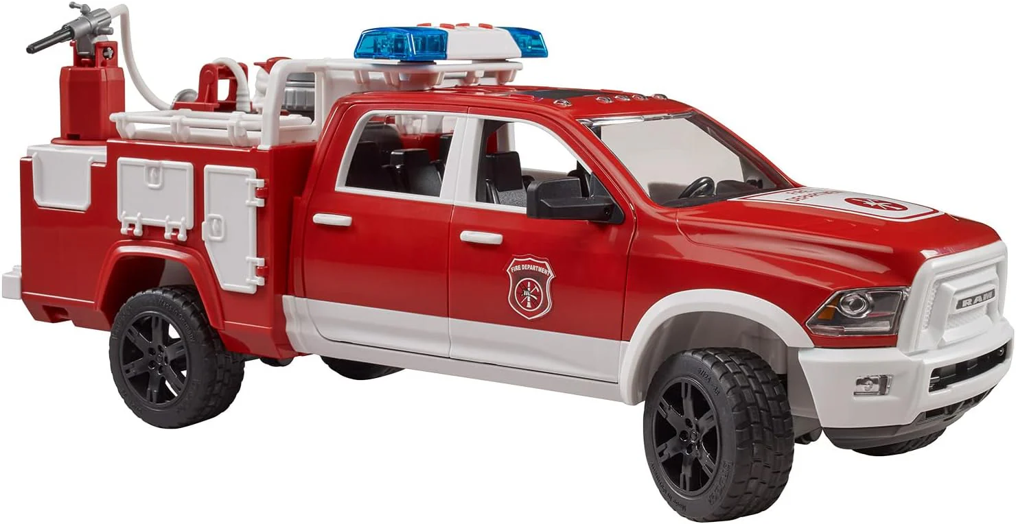 Bruder RAM 2500 Fire Engine Truck with Light and Sound 02544 - Image 4