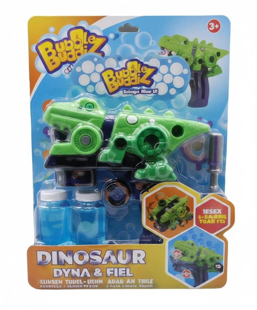 Bubz Electric DIY Disassembling Dinosaur Bubble Gun BB81278