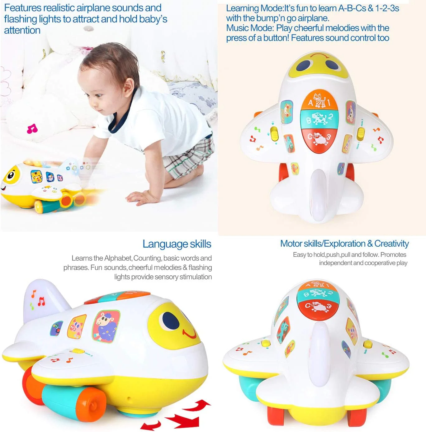 Bump 'n Go Learning Plane 6103 - Image 2