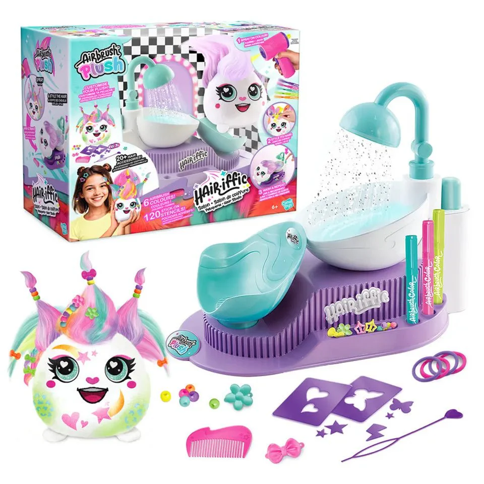 Canal Toys Airbrush Plush - Hair-iffic Hair Style Salon AIR044 - Image 6