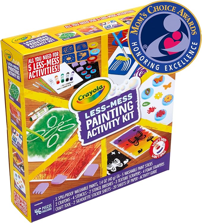 Crayola Less Mess Painting Activity Kit CY04-6941 - Image 4