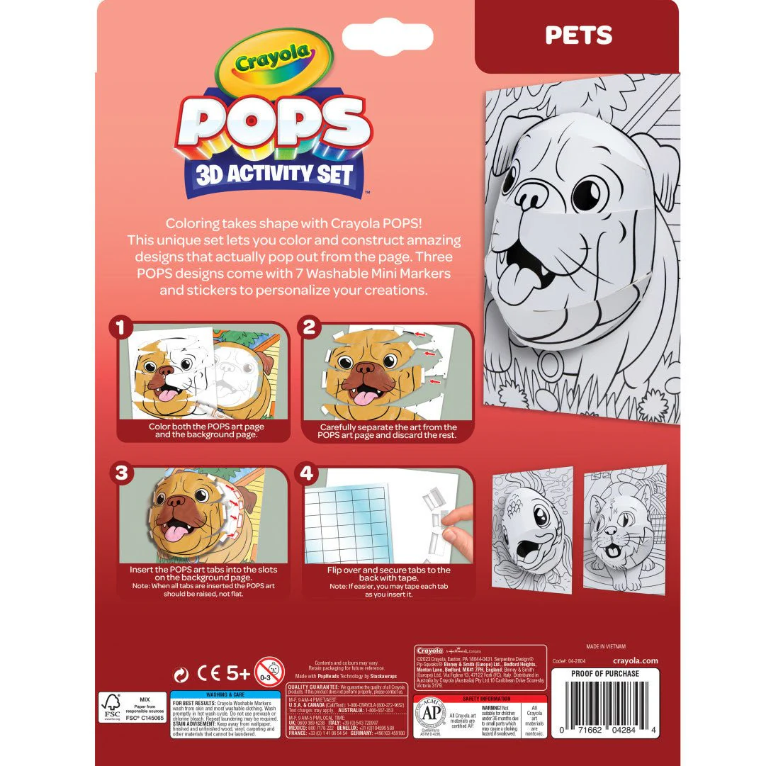 Crayola Pops 3D Activity Set - Pets - Image 2