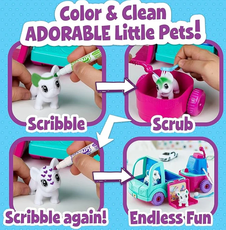 Crayola Scribble Scrubbie Grooming Truck CY74-7368 - Image 3