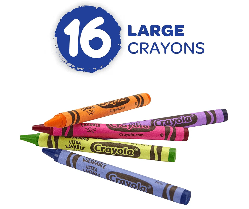 Crayola Ultra-Clean Washable Large Crayons 16's - Image 2