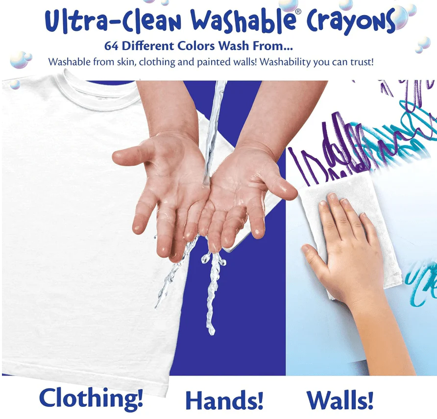 Crayola Ultra-Clean Washable Large Crayons 16's - Image 4