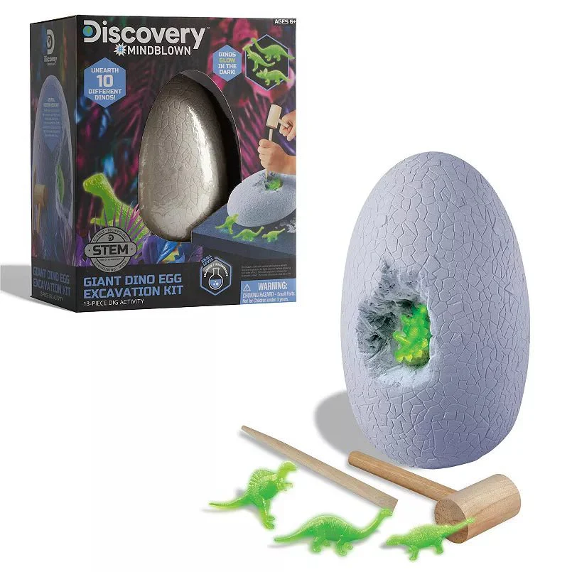Discovery Mindblown - Giant Dino Egg Excavation Kit 13 Pcs