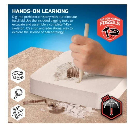 Discovery Mindblown T-Rex Dinosaur Excavation Kit Skeleton 10-Piece 3D Puzzle 1423004871