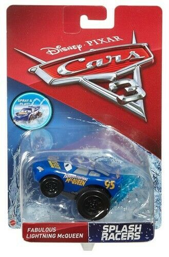 Disney Cars 3 Splash Racers Auto Fabulous Lightning McQueen DVD37 - Image 3