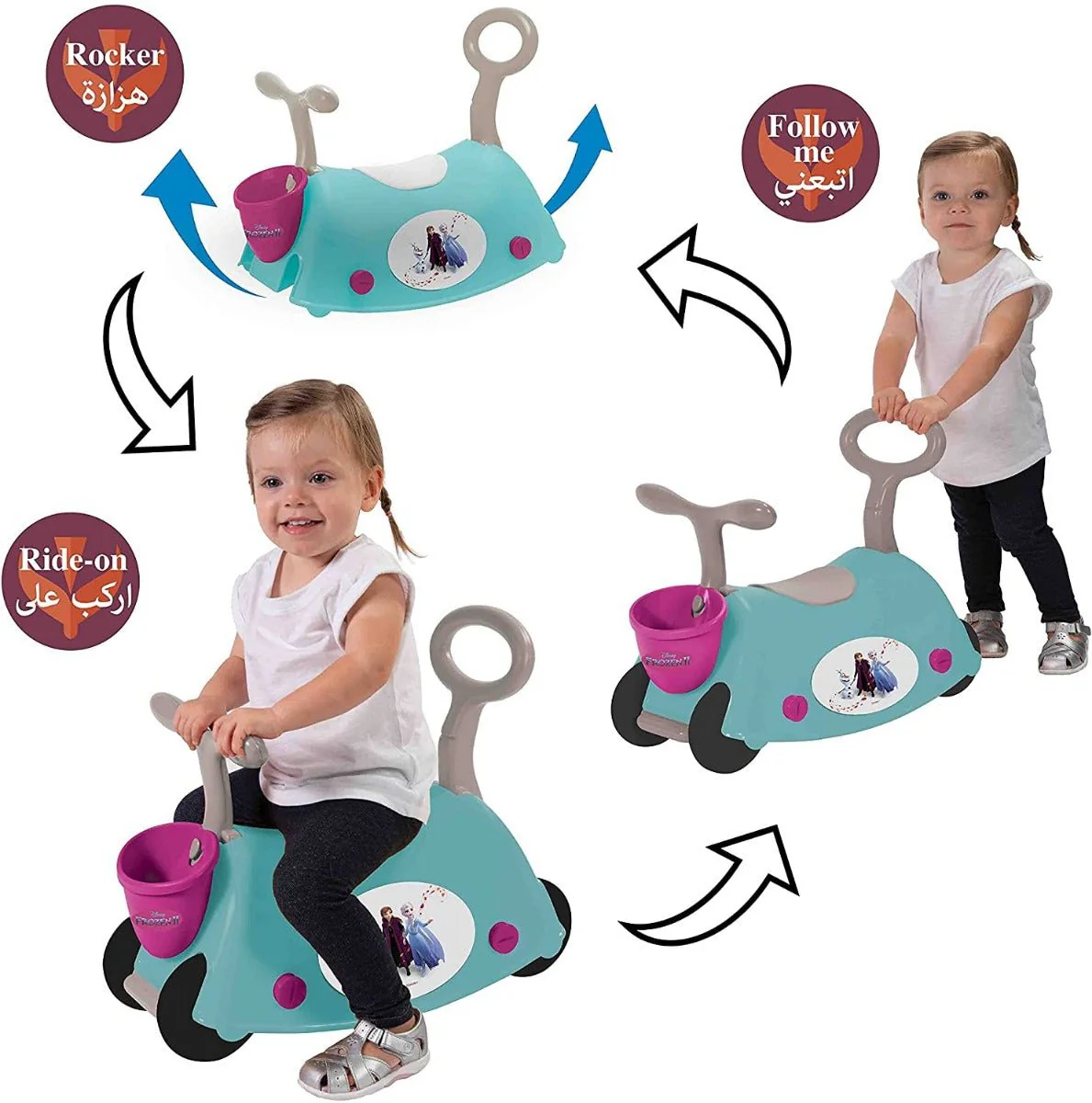 Disney Frozen II 3-In-1 Ride On Bug - 844201 - Image 4