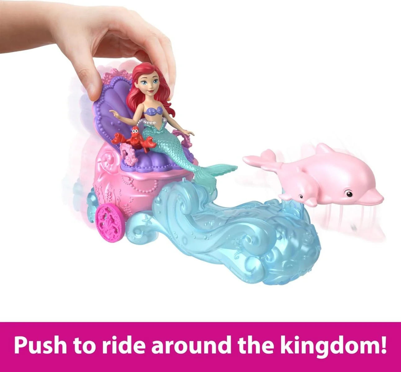 Disney Princess Small Doll - Ariel & Vehicle HLW87 - Image 2