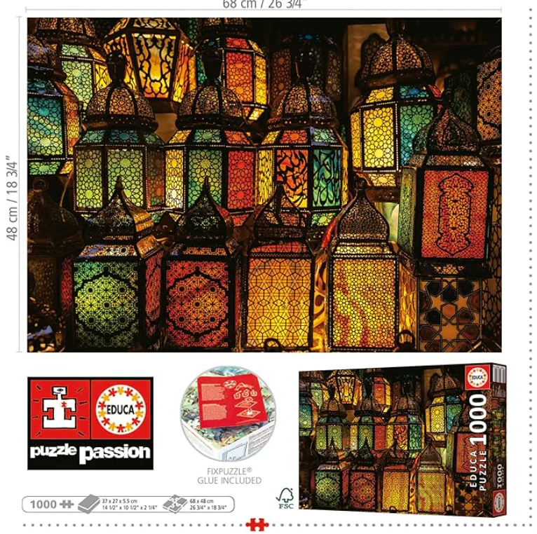 Educa Lantern Collage Puzzle 1000pcs 19668 - Image 2