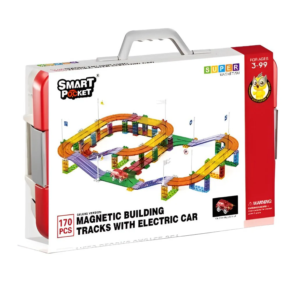 Electric Rail Car Magnetic Piece Set 170 Pieces
