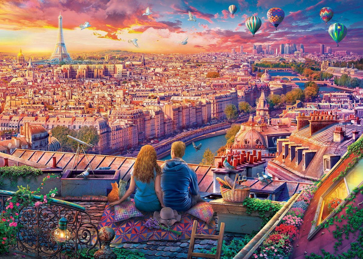 Eurographics Puzzle 1000-Pcs Paris Rooftop 6000-5886 - Image 2