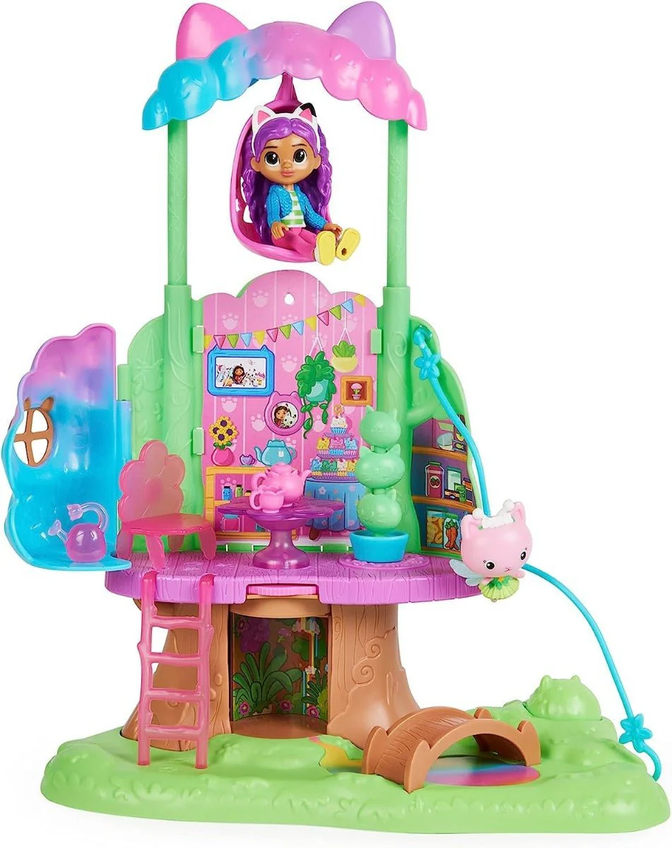 Gabby's Dollhouse Gabby's Kitty Fairy Garden Teahouse 6061583 - Image 2