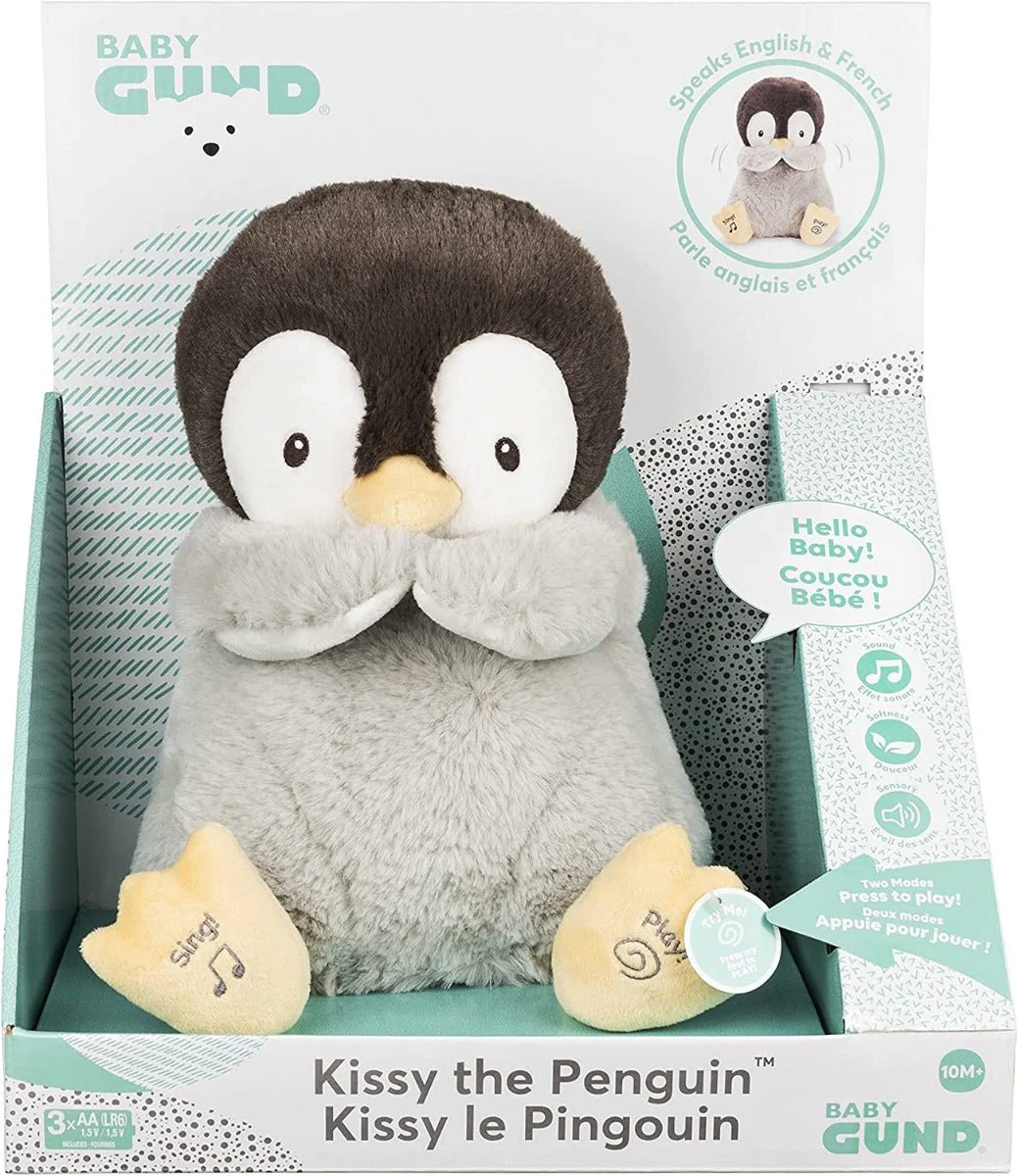 Gund Animated Kissy The Penguin 12inch 6062097