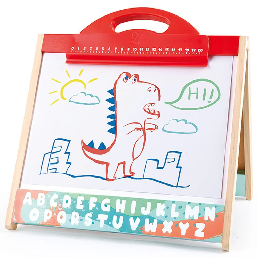 Hape - Foldable Double-side Tabletop Store & Go Easel E1062 - Image 2
