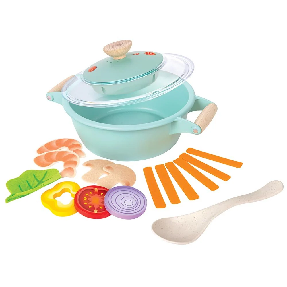 Hape Little Chef Cooking & Steam Toy Kitchen Playset - Image 5