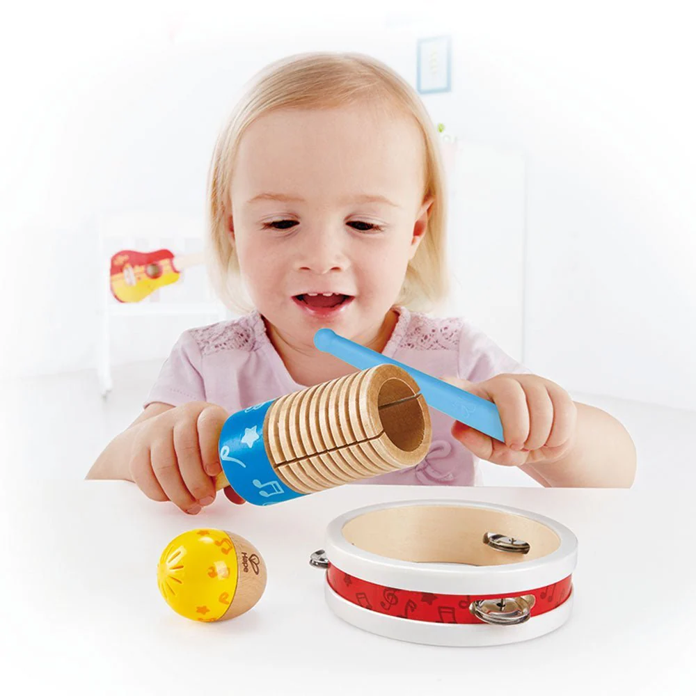 Hape Wooden Musical Rhythm Set 4pcs - Image 2