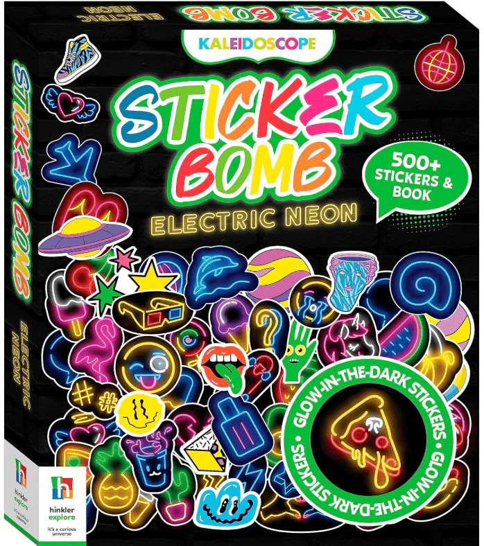 Hinkler Kaleidoscope Sticker Bomb Electric Neon 954504HK