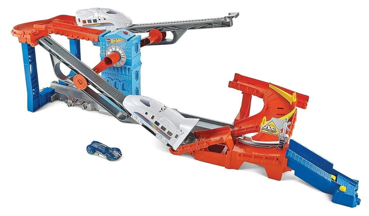 Hot Wheels City Stunt Train Express GRW38 - Image 4