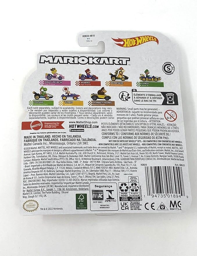 Hot Wheels Mario Kart - Baby Peach Pipe Frame HDB30/GBG25 - Image 4