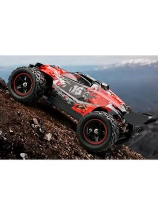 Lighting Hurricane Monster Truck 4-WD RC Car Red With Spoilers 1:18 Scale HS18421 - Image 4