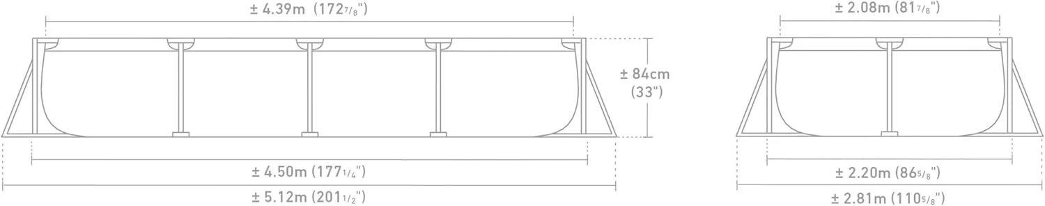 Intex Rectangular Frame Pool with Pump 4.50mx2.20x84cm 28274 - Image 6