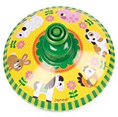 Janod Metal Spinning Top Farm J04125