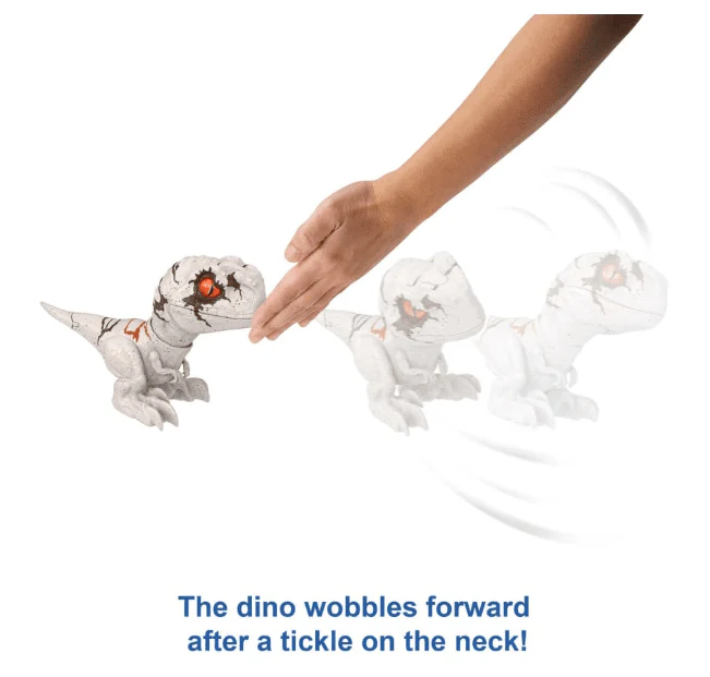 Jurassic World Uncaged Rowdy Roars Speed White Dino Figure GWY57 - Image 4