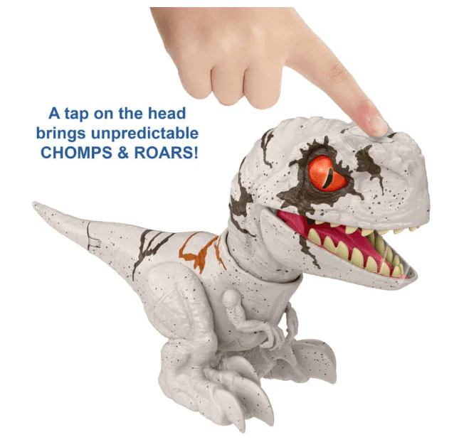 Jurassic World Uncaged Rowdy Roars Speed White Dino Figure GWY57 - Image 5