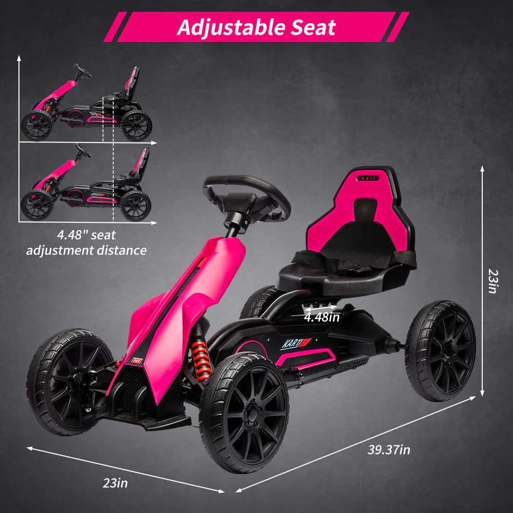 Kart Pedal Car Pink LB-6005 - Image 5