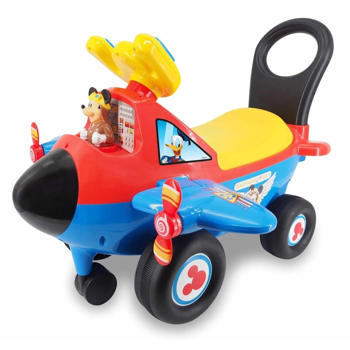 Kiddieland Mickey Mouse My First Activity Plane Ride-On - Blue 060921