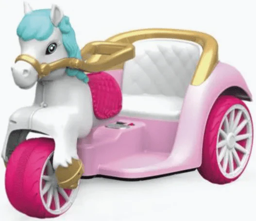 Kids Rideon Carriage With Light and Music Pink 602