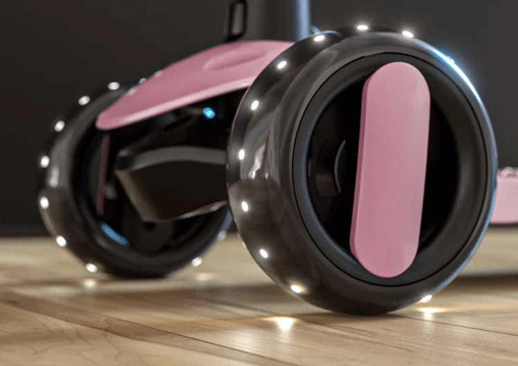 Kids Scooter with Lights Pink 103-57 - Image 3