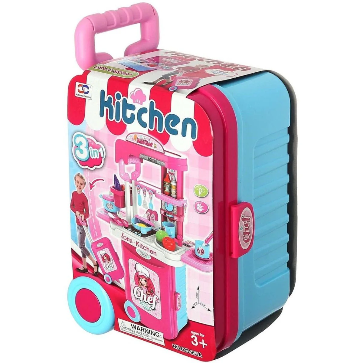 Kitchen Trolley 3-in-1 Set 008-951A/K1963 - Image 2
