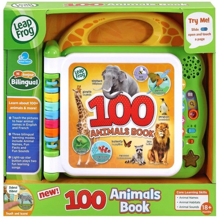 LeapFrog 100 Animals Electronic Book Bilingual 80-609543 - Image 2