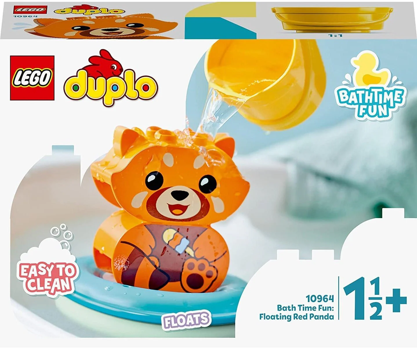 LEGO Duplo Bath Time Fun Floating Red Panda 10964 - Image 6